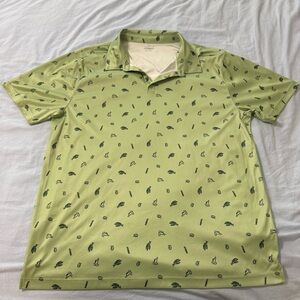 Green Cactus Patterned Men's Shirt